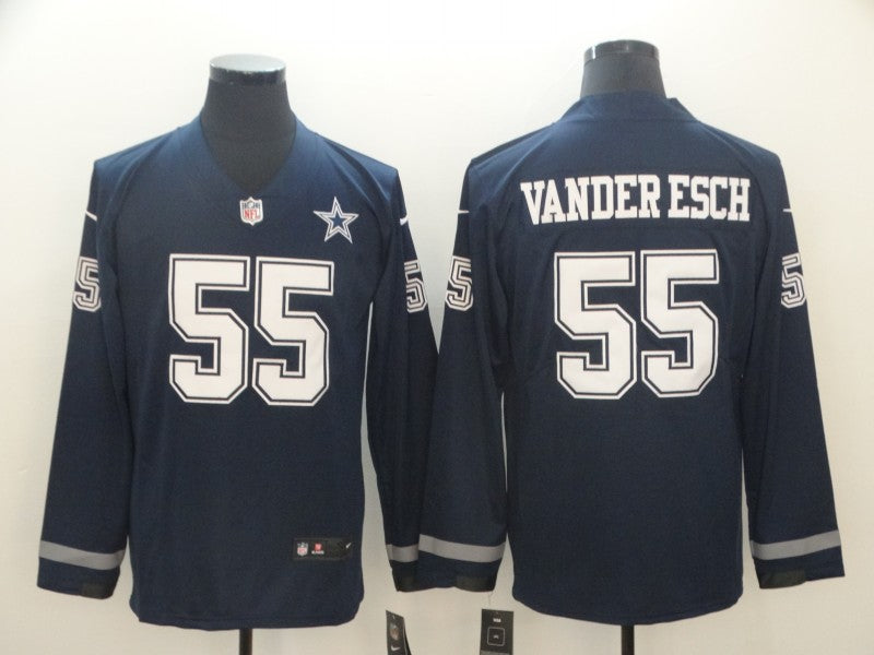 Men’s Dallas Cowboys Leighton Vander Esch #55 Navy Jersey