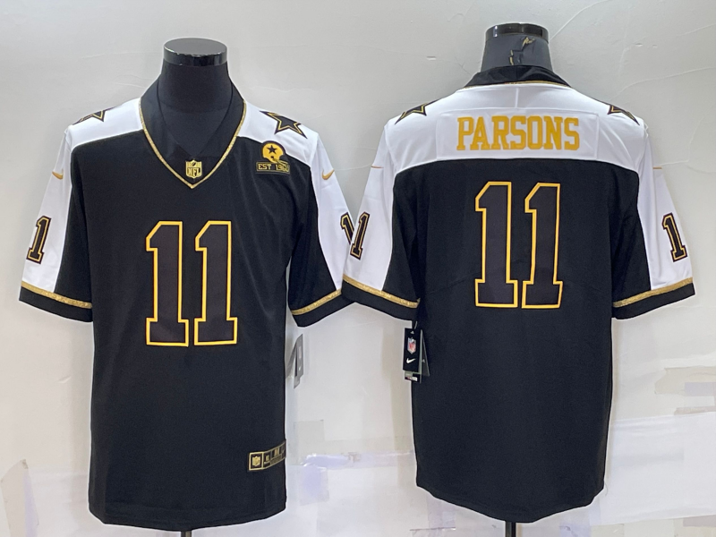 Men’s Dallas Cowboys Micah Parsons #11 Black Jersey