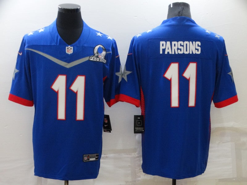 Men’s Dallas Cowboys Micah Parsons #11 Blue ALL STAR Jersey