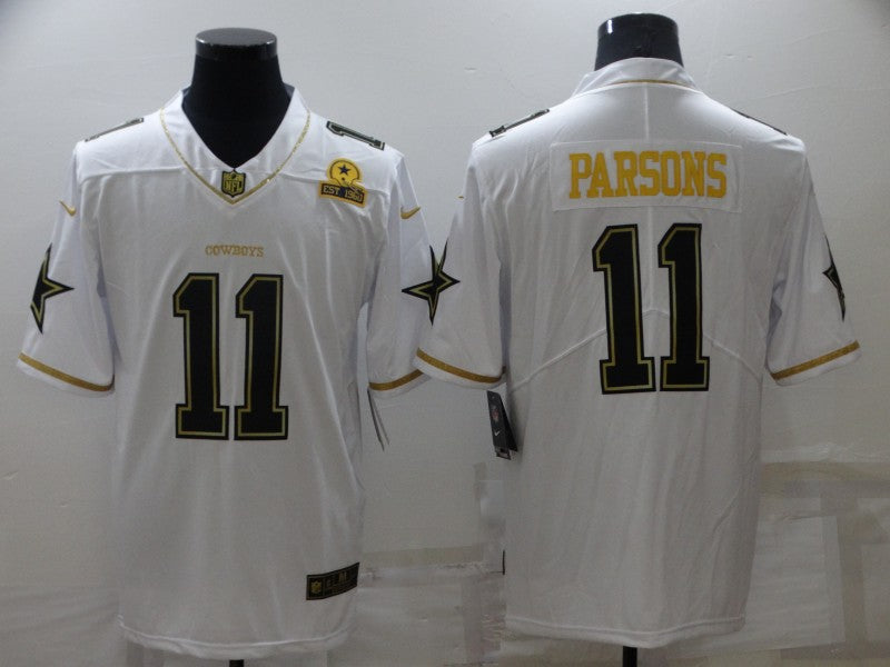 Men’s Dallas Cowboys Micah Parsons #11 White Jersey