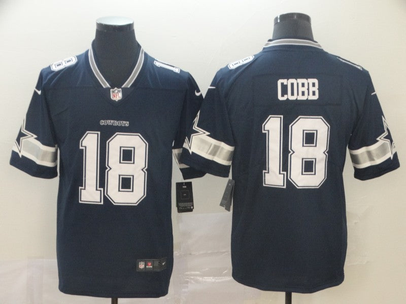 Men’s Dallas Cowboys Randall Cobb #18 Navy Jersey