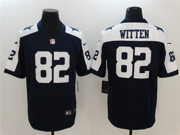 Men’s Dallas Cowboys Retired Player #82 Jason Witten Nike Navy Alternate Vapor Limited Jersey