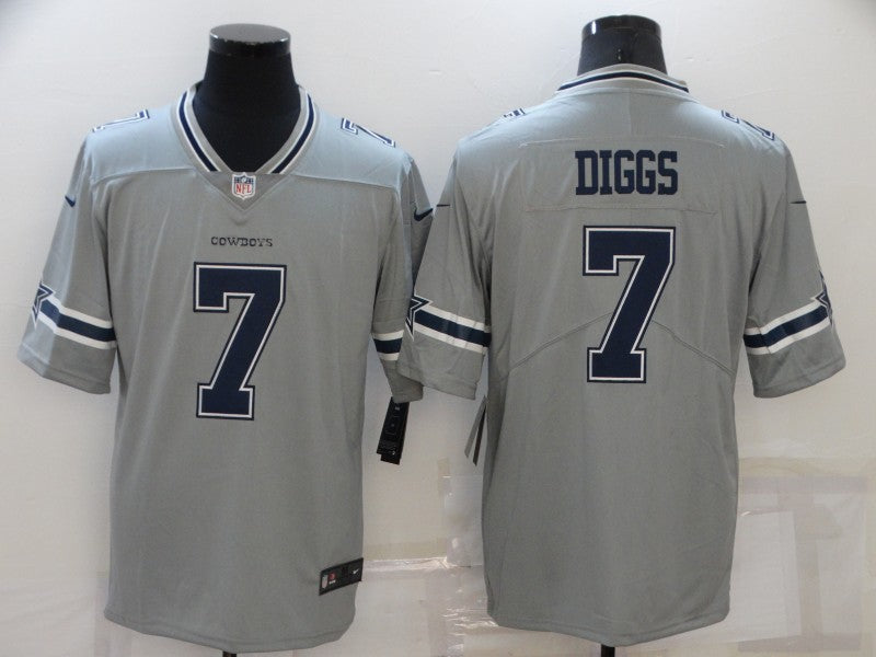 Men’s Dallas Cowboys Trevon Diggs #7 Gray Inverted Legend Jersey