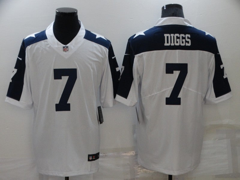 Men’s Dallas Cowboys Trevon Diggs #7 White Jersey