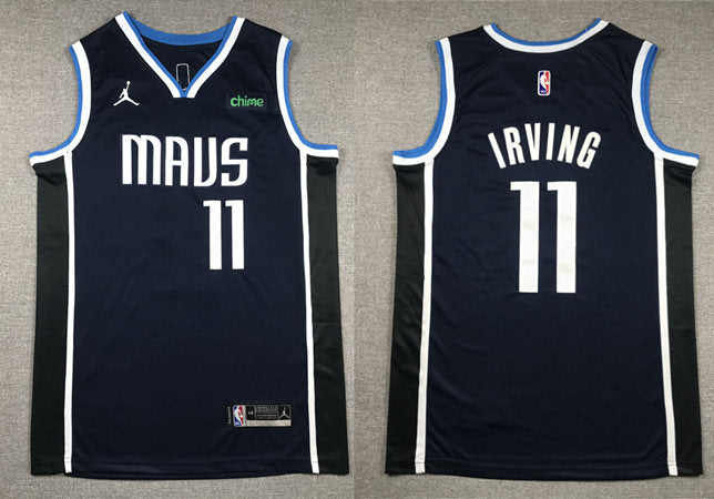 Men’s Dallas Mavericks #11 Kyrie Irving Nike 2022-23 Navy Statement Edition Player Jersey
