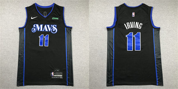 Men’s Dallas Mavericks #11 Kyrie Irving Nike Black 2023-24 City Edition Swingman Jersey