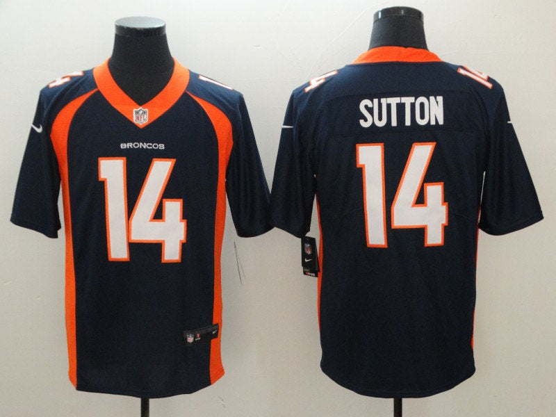 Men’s Denver Broncos #14 Courtland Sutton White Nike NFL Vapor Untouchable Limited Jersey