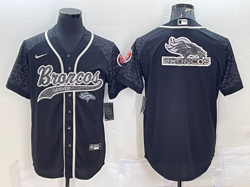 Men’s Denver Broncos Black RFLCTV Limited Jersey