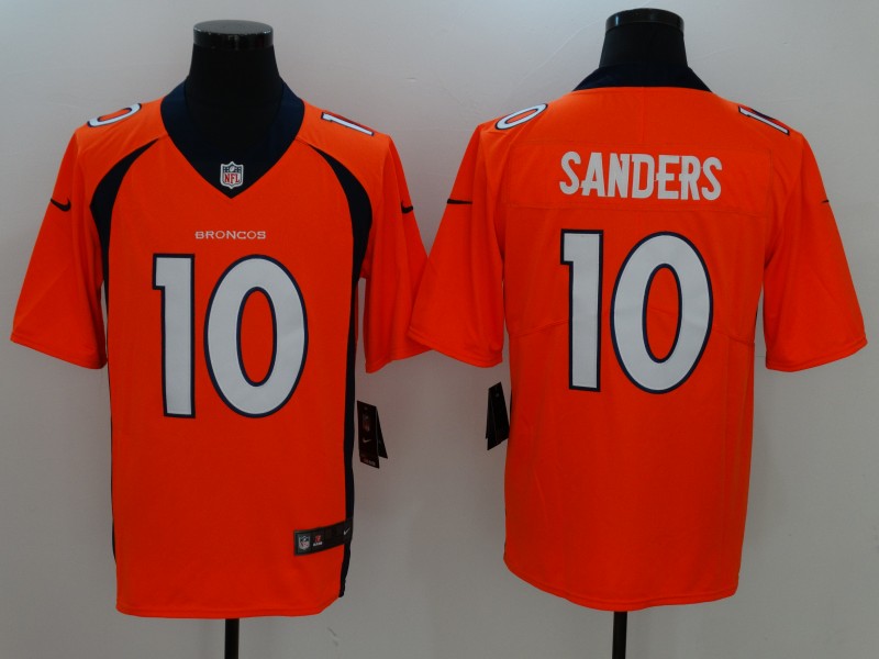 Men’s Denver Broncos Emmanuel Sanders #10 Orange Jersey