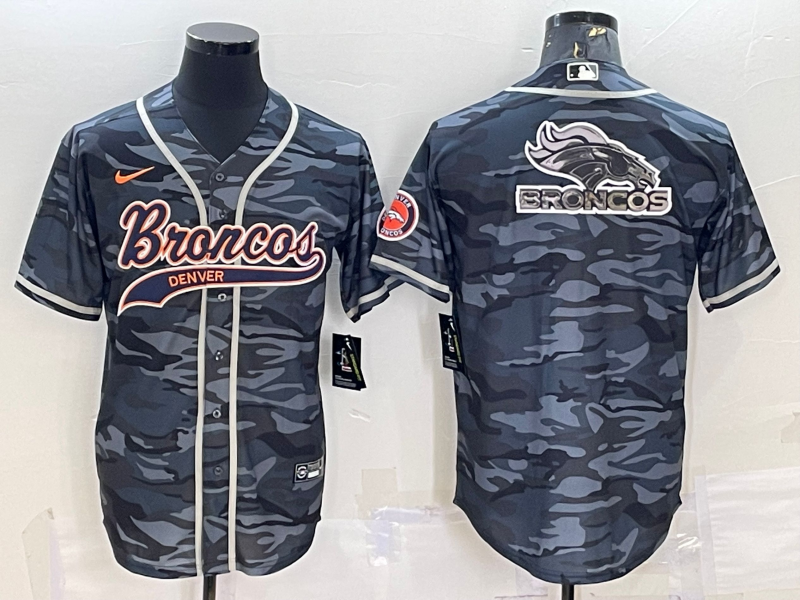 Men’s Denver Broncos Grey Camouflage Jersey