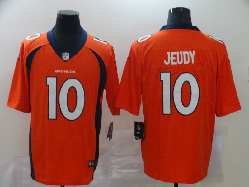 Men’s Denver Broncos Jerry Jeudy #10 Orange Jersey