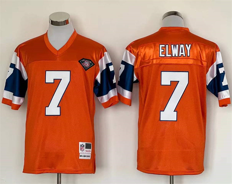 Men’s Denver Broncos John Elway Mitchell & Ness Orange Legacy Jersey