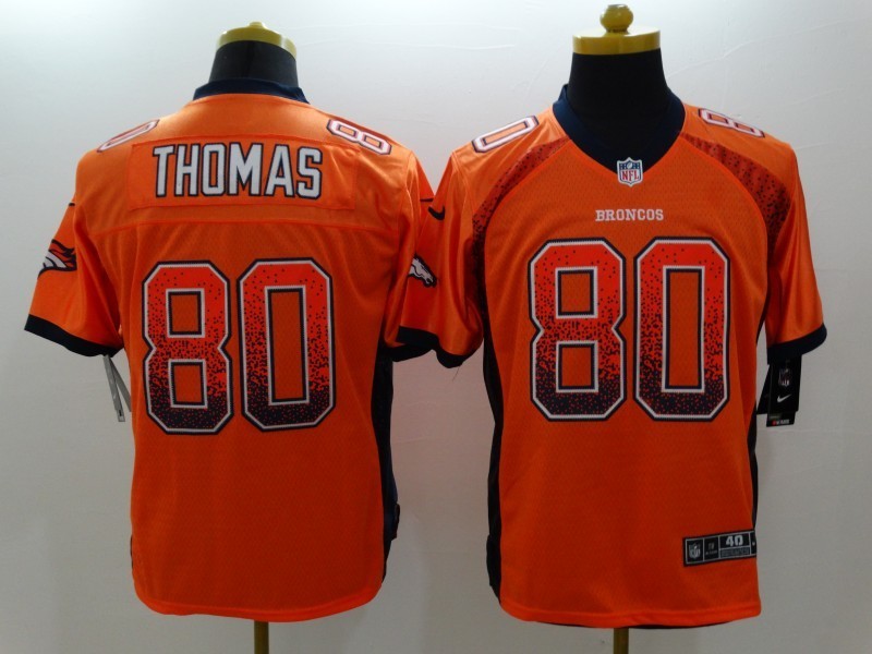Men’s Denver Broncos Julius Thomas #80 Orange Jersey