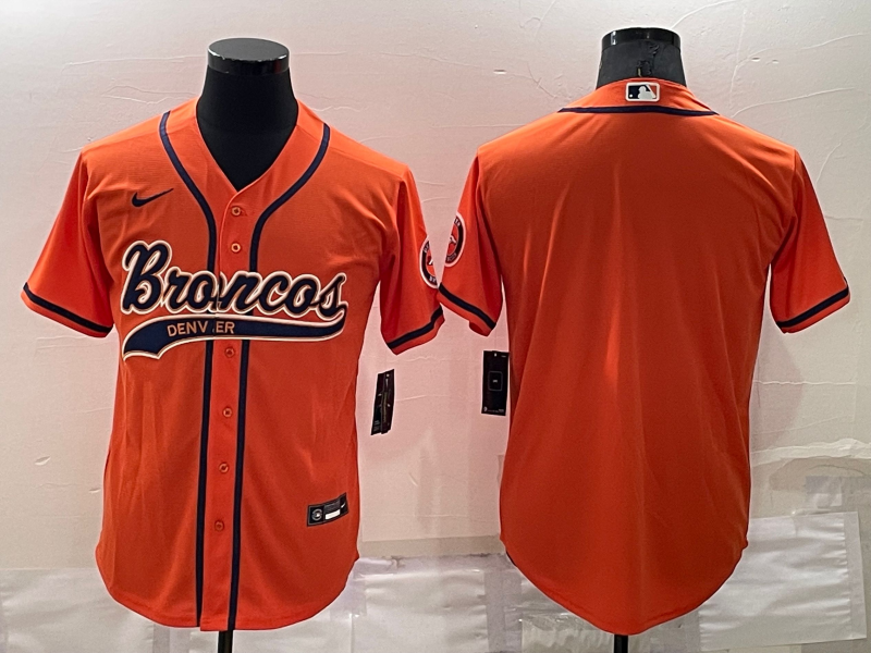 Men’s Denver Broncos Orange Blank Jersey