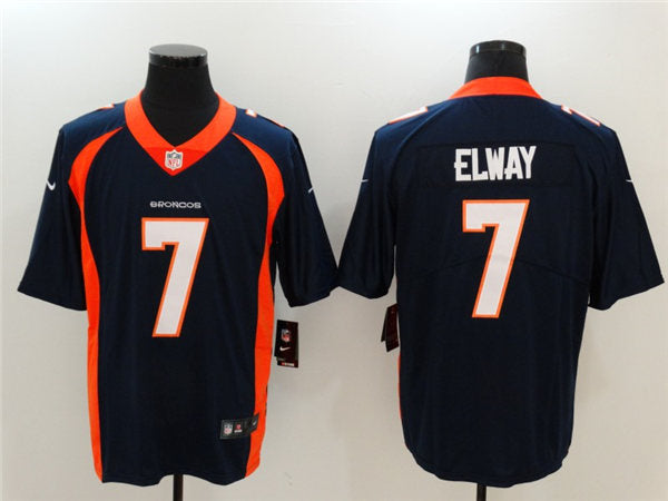 Men’s Denver Broncos Retired Player #7 John Elway Navy Nike NFL Vapor Untouchable Limited Jersey