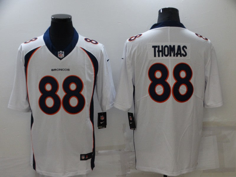 Men’s Denver Broncos Retired Player #88 Demaryius Thomas Nike White Vapor Untouchable Limited Jersey