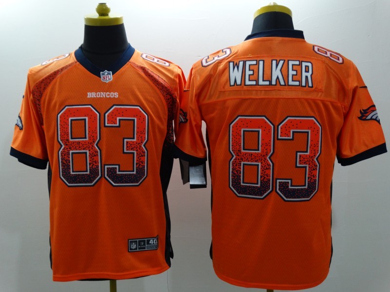 Men’s Denver Broncos Wes Welker #83 Orange Jersey