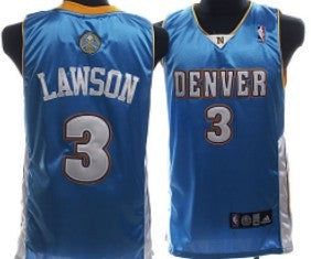 Men’s Denver Nuggets #3 Ty Lawson Light Blue Jersey