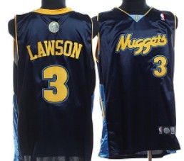 Men’s Denver Nuggets #3 Ty Lawson Navy Blue Jersey