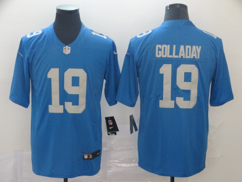 Men’s Detroit Lions #19 Kenny Golladay Nike Blue Vapor Untouchable Limited Jersey