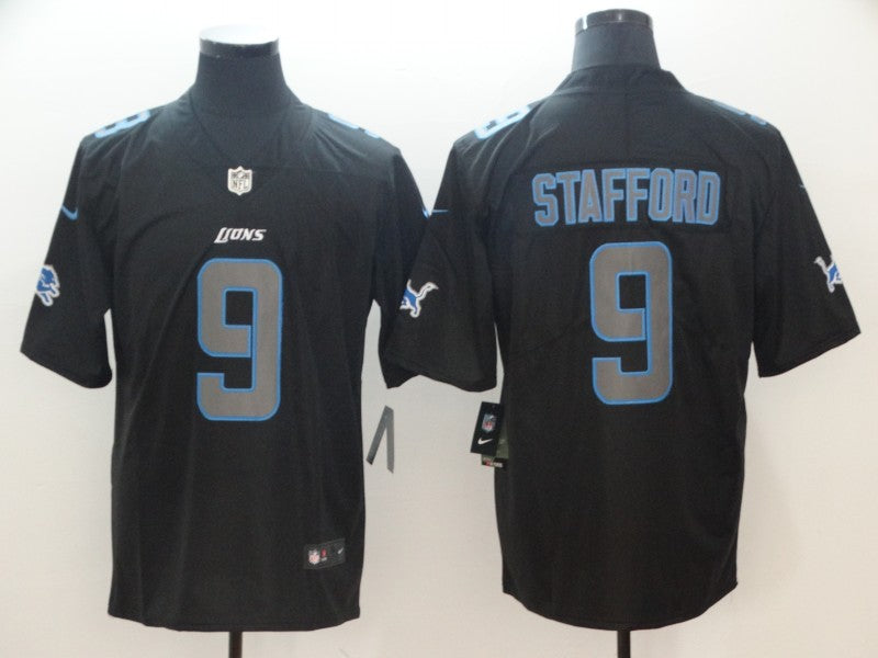 Men’s Detroit Lions #9 Matthew Stafford Black Jersey