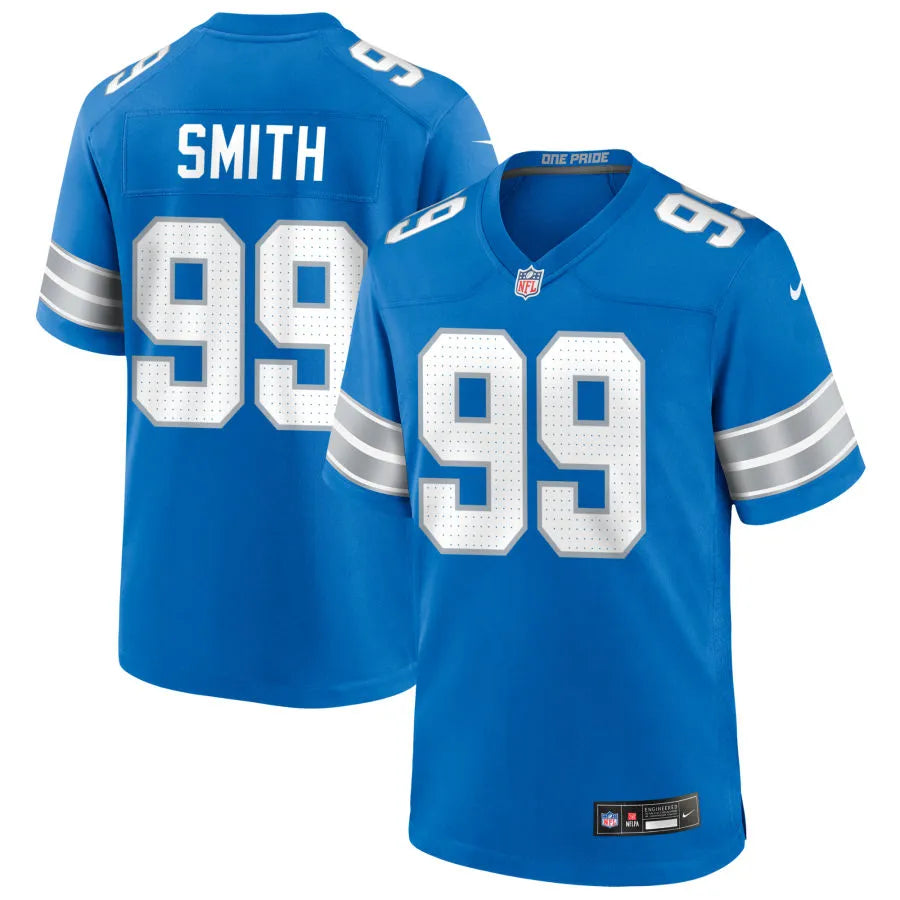 Mens Detroit Lions #99 Za’Darius Smith Nike Blue Vapor F.U.S.E. Limited Jersey