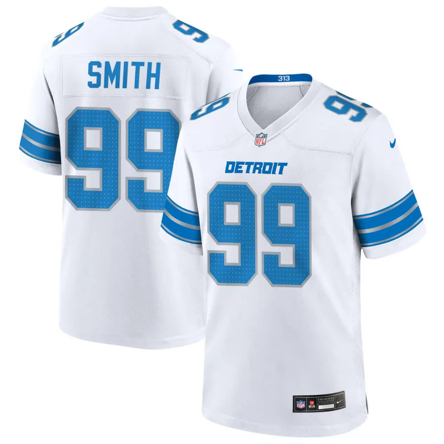 Mens Detroit Lions #99 Za’Darius Smith Nike White Vapor F.U.S.E. Limited Jersey
