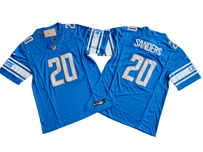 Men’s Detroit Lions Retired Player #20 Barry Sanders Nike Blue F.U.S.E. Vapor Limited Jersey