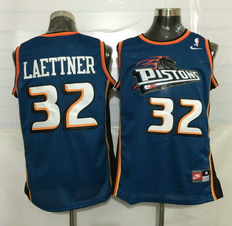 Men’s Detroit Pistons #32 Christian Laettner Teal Green Soul Swingman Jersey
