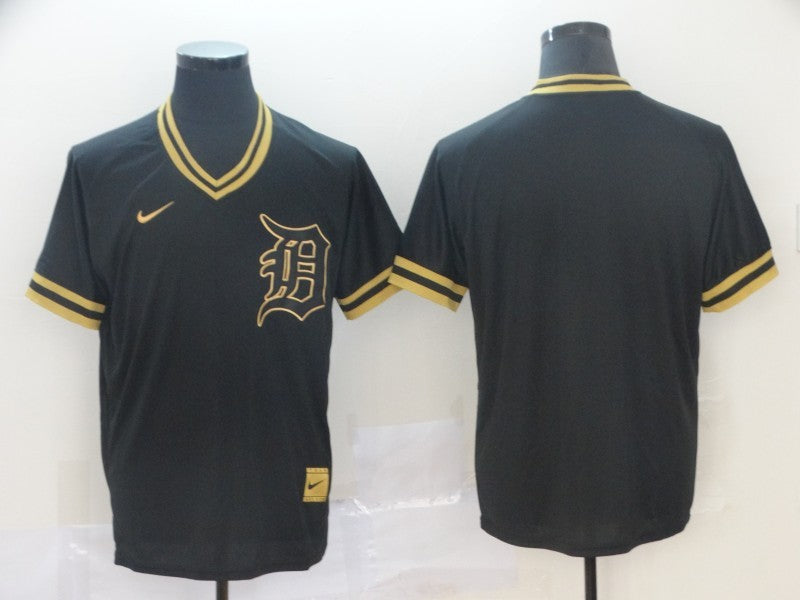 Men’s Detroit Tigers Black Blank Jersey