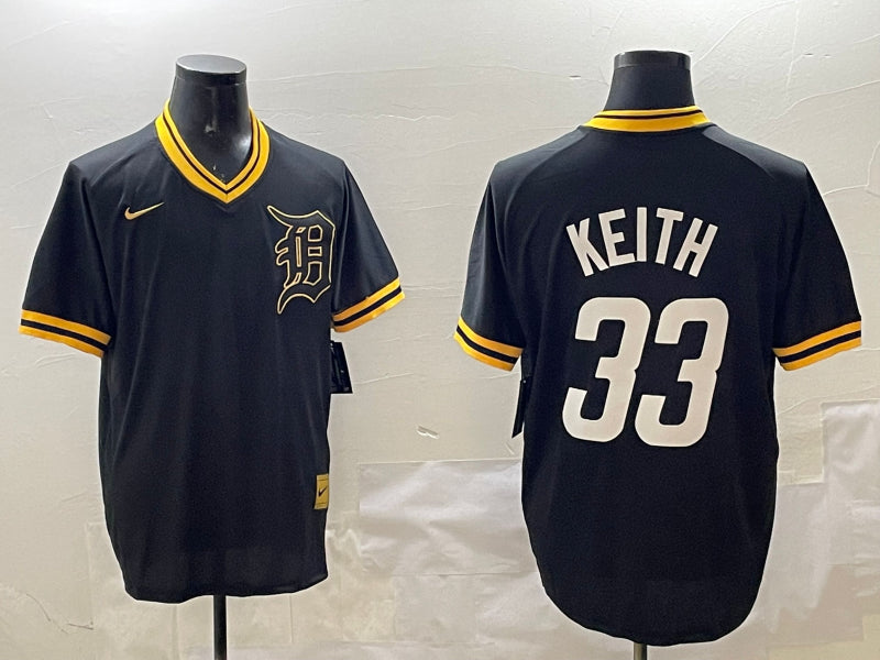 Men’s Detroit Tigers Colt Keith #33 Black Jersey