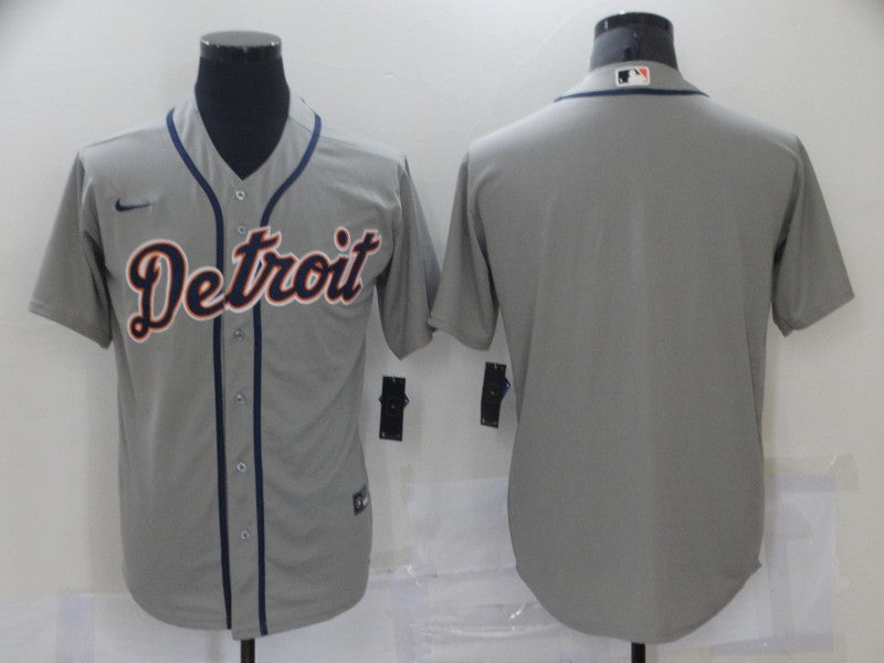 Men’s Detroit Tigers Gray Blank Jersey