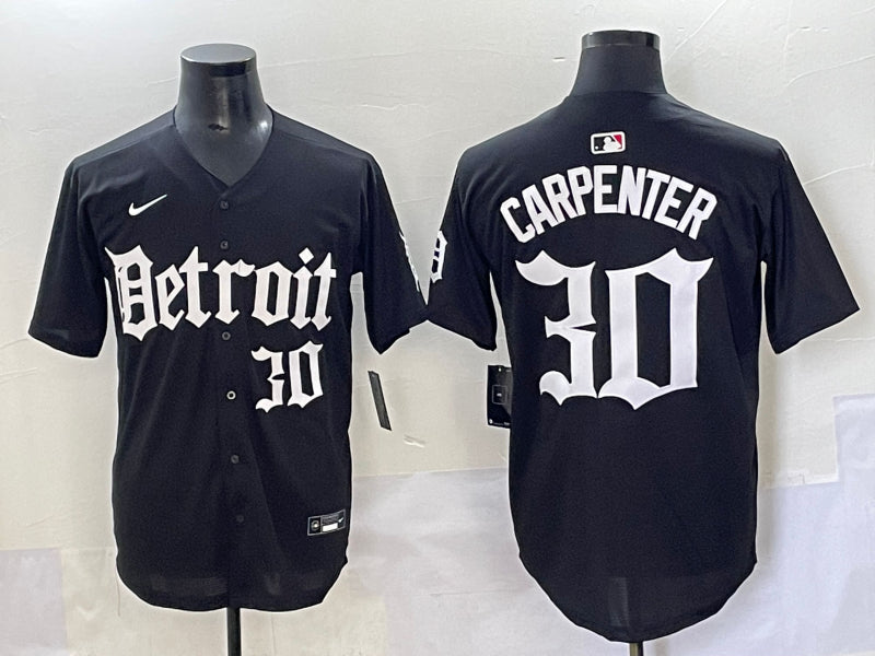 Men’s Detroit Tigers Kerry Carpenter #30 Black Jersey