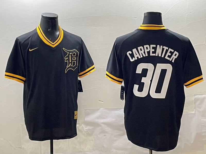 Men’s Detroit Tigers Kerry Carpenter #30 Black Jersey