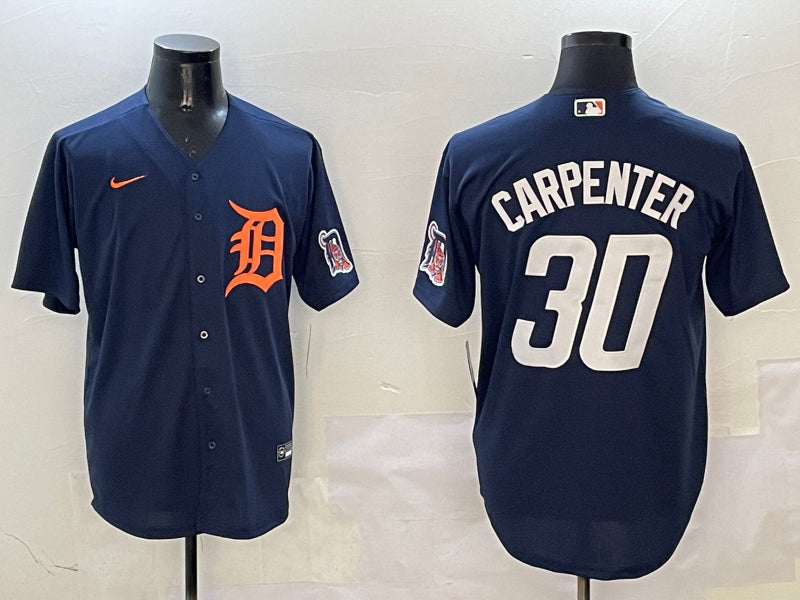Men’s Detroit Tigers Kerry Carpenter #30 Navy Limited Jersey
