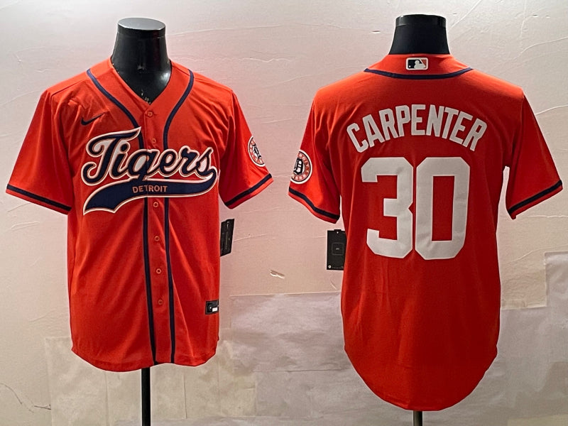 Men’s Detroit Tigers Kerry Carpenter #30 Orange Jersey