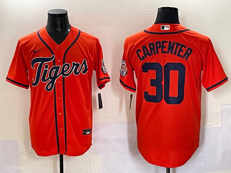 Men’s Detroit Tigers Kerry Carpenter #30 Orange Limited Jersey