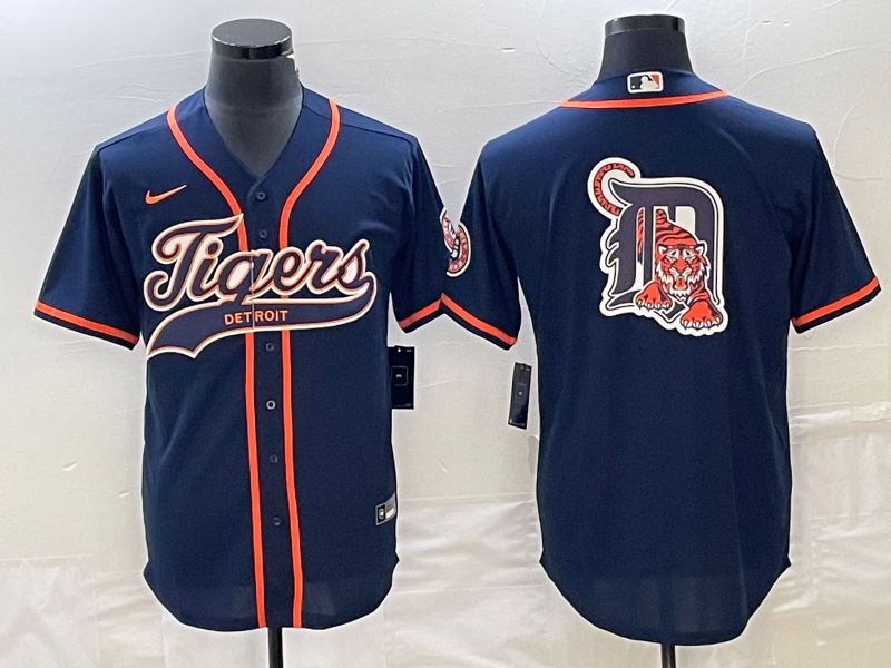 Men’s Detroit Tigers Navy Jersey Joint Edition