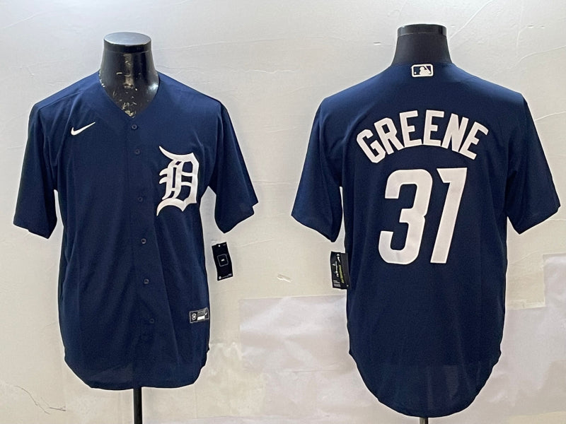 Men’s Detroit Tigers Riley Greene #31 Navy Jersey