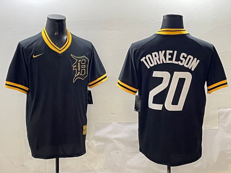 Men’s Detroit Tigers Spencer Torkelson #20 Black Jersey