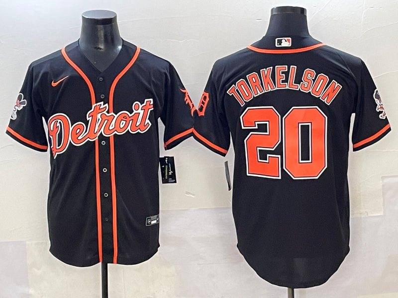Men’s Detroit Tigers Spencer Torkelson #20 Black Limited Jersey