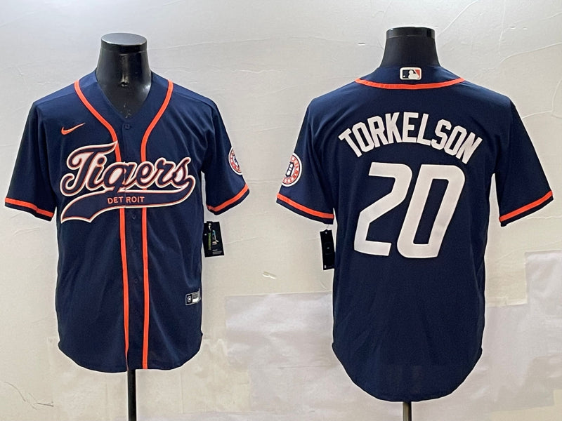 Men’s Detroit Tigers Spencer Torkelson #20 Navy Jersey