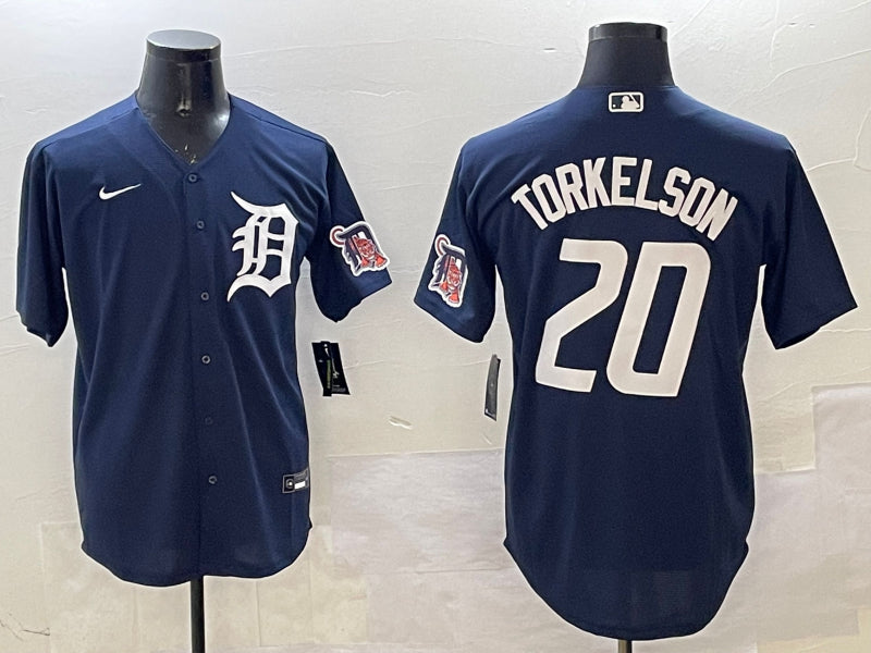 Men’s Detroit Tigers Spencer Torkelson #20 Navy Jersey