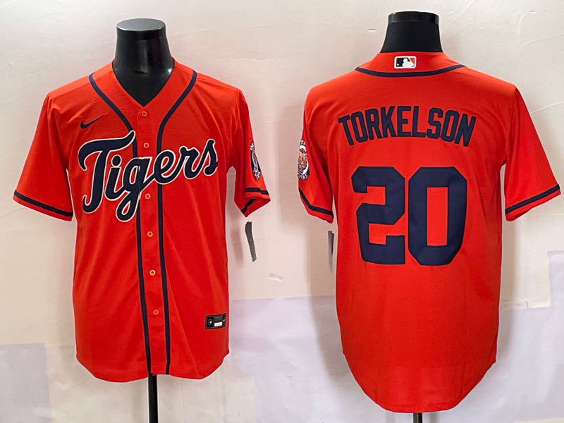 Men’s Detroit Tigers Spencer Torkelson #20 Orange Limited Jersey