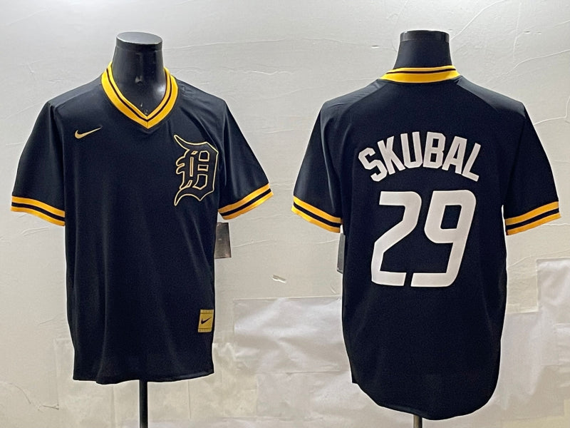 Men’s Detroit Tigers Tarik Skubal #29 Black Jersey