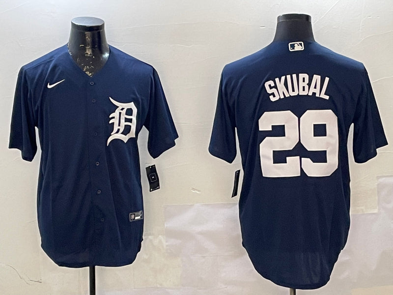 Men’s Detroit Tigers Tarik Skubal #29 Navy Jersey