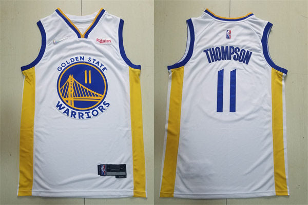 Men’s Golden State Warriors #11 Klay Thompson Nike White Association Edition Swingman Jersey
