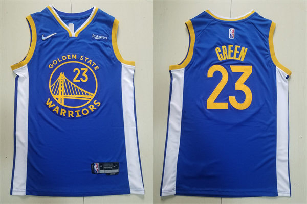 Men’s Golden State Warriors #23 Draymond Green Nike Royal Icon Edition Swingman Jersey