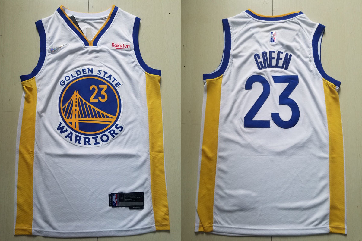 Men’s Golden State Warriors #23 Draymond Green Nike White Association Edition Swingman Jersey