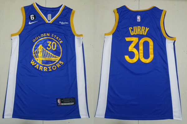 Men’s Golden State Warriors #30 Stephen Curry Diamond Nike Royal Icon Edition Swingman Jersey